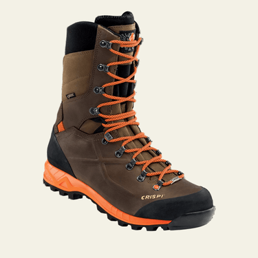 High-leg Crispi Titan GTX hunting boots with Vibram sole for alpine and bush hunting in New Zealand