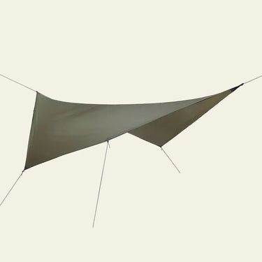 Durable tarp shelter for New Zealand wilderness camping, ultralight hiking gear setup