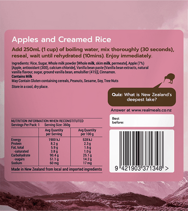 Apples-and-Creamed-Rice-Label - Remlite 