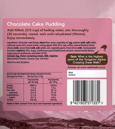 Chocolate-Cake-Pudding-Label - Remlite 
