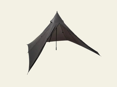 Durable tarp shelter for New Zealand wilderness camping, lightweight teepee hiking tent design